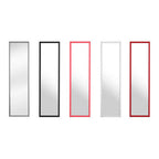 White Plastic Frame Over Door Mirror | Mize
