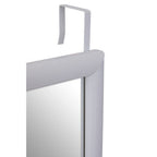 White Plastic Frame Over Door Mirror | Mize