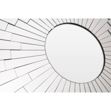 Sunburst Design Round Wall Mirror | Glitzy