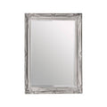 Distressed White Finish Wall Mirror | Brussels