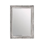 Distressed White Finish Wall Mirror | Brussels