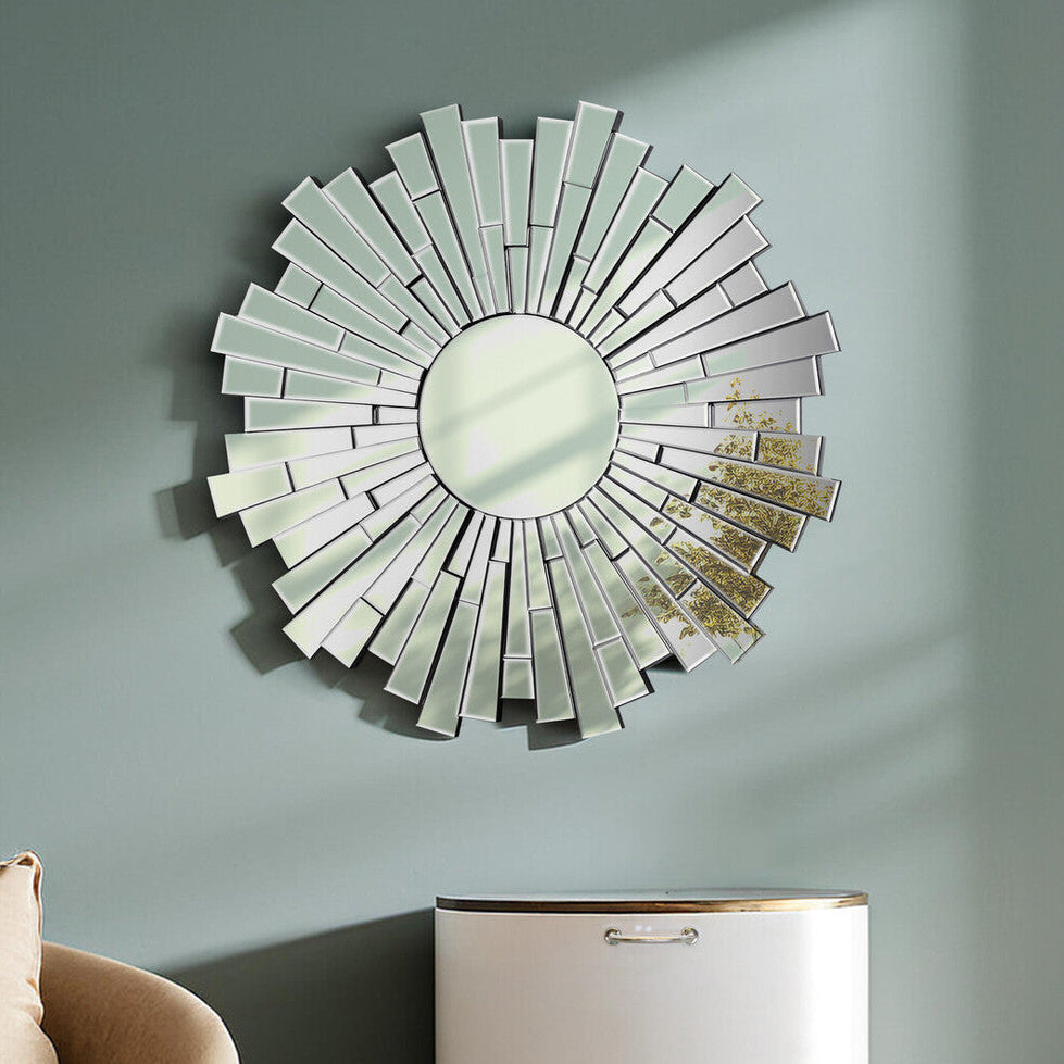 Sunburst Round Wall Mirror | Glitzy
