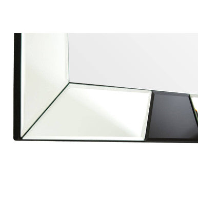 Black and White Bevelled Border Wall Mirror | Milania
