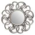 Entwined Silver Swirl Wall Mirror | Adelere