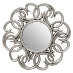 Entwined Silver Swirl Wall Mirror | Adelere