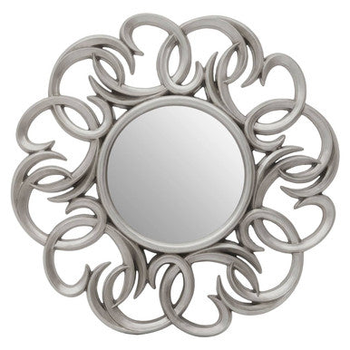 Entwined Silver Swirl Wall Mirror | Adelere