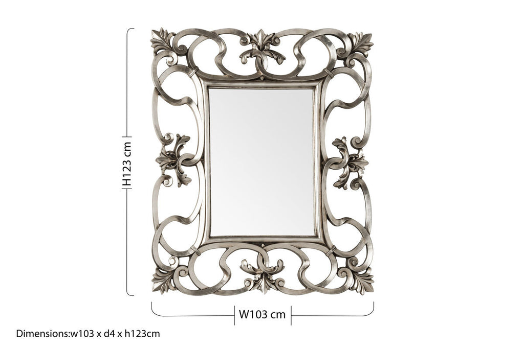 Entwined Swirl Design Wall Mirror | Adelere