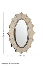Gold Finish Frame Wall Mirror | Lexina