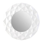 White High Gloss 3D Design Wall Mirror | Stockholm