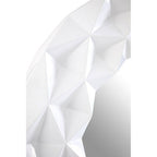 White High Gloss 3D Design Wall Mirror | Stockholm