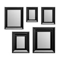 Black Frame 5 Piece Mirror Set | Judkins