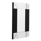 Small Wall Mirror with Black and Bevelled Frame | Boulevard