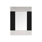 Small Wall Mirror with Black and Bevelled Frame | Boulevard