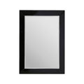 Black Bevelled Edge Wall Mirror | Avelene