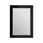 Black Bevelled Edge Wall Mirror | Avelene