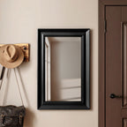 Matte Black Finish Wall Mirror | Urban