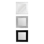3D Effect Wall Mirror with Grey High Gloss | Stockholm