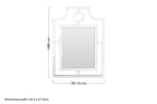 Cut Out Design Silver Wall Mirror | Nicolette