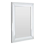Thick Silver Frame Rectangular Wall Mirror | Petillo