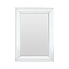 Thick Silver Frame Rectangular Wall Mirror | Petillo