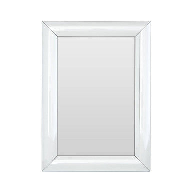 Thick Silver Frame Rectangular Wall Mirror | Petillo