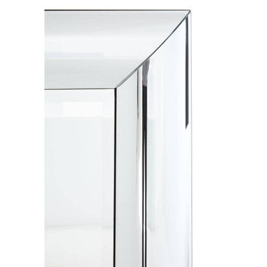 Thick Silver Frame Rectangular Wall Mirror | Petillo