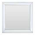 Thick Silver Frame Small Square Wall Mirror | Petillo