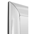 Petillo Thick Silver Frame Large Rectangular Wall Mirror