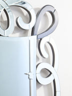Black and Silver Scroll Design Wall Mirror | Vivienne