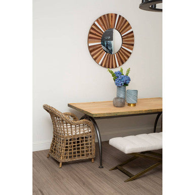 Natural Wood Wall Mirror | Barn