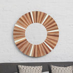 Natural Wood Wall Mirror | Barn