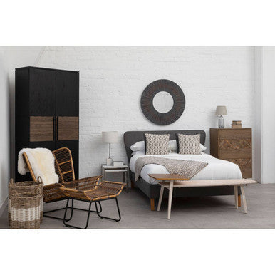 Antique Wood Effect Wall Mirror | Barn