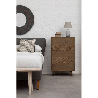 Antique Wood Effect Wall Mirror | Barn