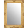 Baroque Rectangular Gold Finish Wall Mirror | Brussels