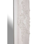 Baroque Rectangular Antique White Wall Mirror | Brussels