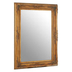 Baroque Rectangular Antique Gold Wall Mirror | Brussels