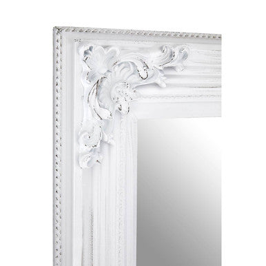 Baroque Antique White Wall Mirror | Brussels