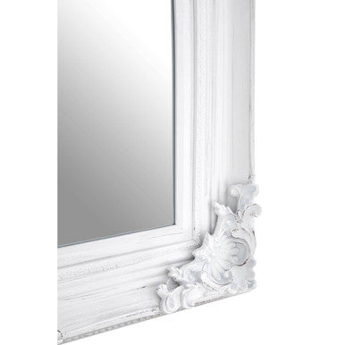Baroque Antique White Wall Mirror | Brussels