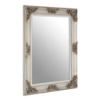 Baroque Rectangle Silver Wall Mirror | Brussels