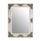 Baroque Rectangle Silver Wall Mirror | Brussels