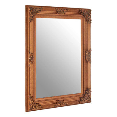 Baroque Rectangle Gold Wall Mirror | Brussels