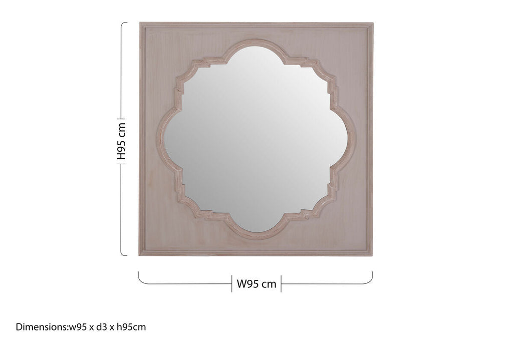 Fossil Grey Wall Mirror | Gladys