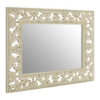 Antique White Baroque Style Wall Mirror | Hilda