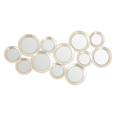 Silver Finish Wall Mirror | Marcia
