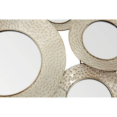 Hammered Silver Wall Mirror | Marcia