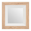 White Gloss Wood Wall Mirror | Roxy