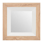White Gloss Wood Wall Mirror | Roxy