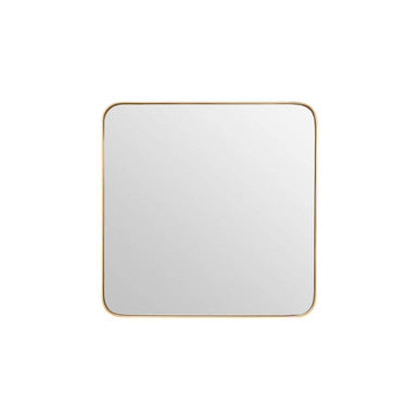 Small Gold Finish Square Wall Mirror | Tia