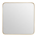 Medium Gold Finish Square Wall Mirror | Tia