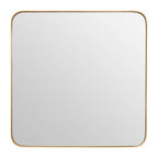 Large Gold Finish Square Wall Mirror | Tia
